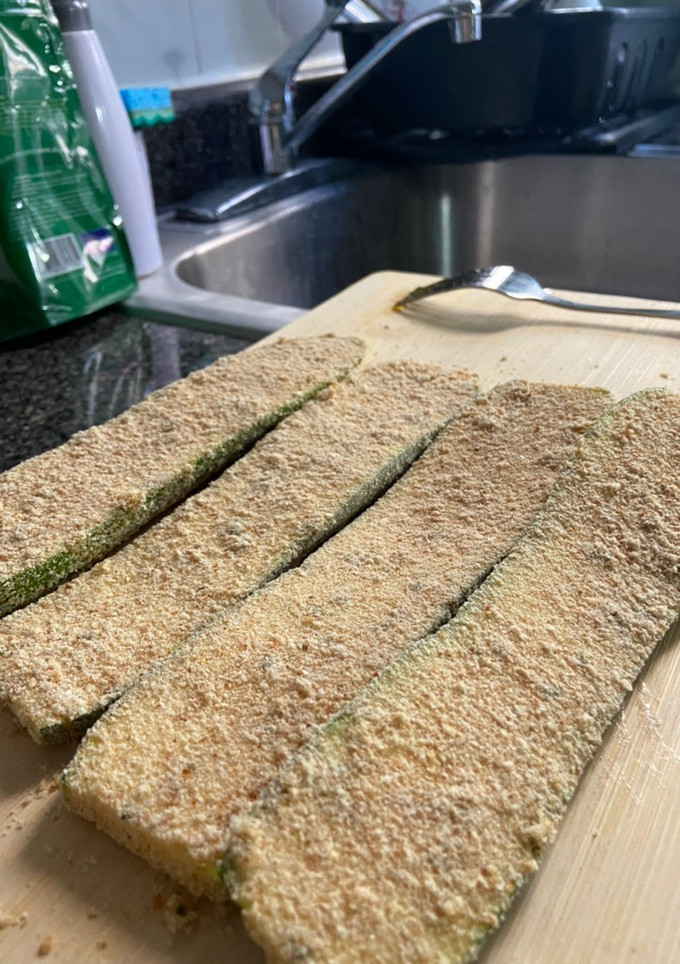 Una foto de Milanesa saludable de calabaza mexicana.🤤❤️