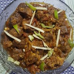 A picture of Beef dil masala.