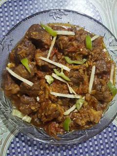 A picture of Beef dil masala.