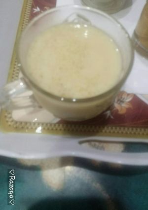 صورة لوصفة قهوة بالحليب والسمسم