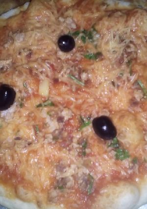 صورة لوصفة بيتزا