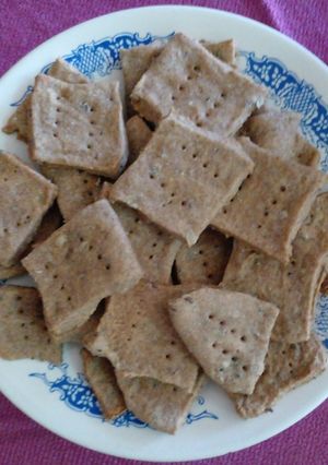 Una foto de Crackers integrales de semillas