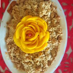 A picture of Peach Cobbler.