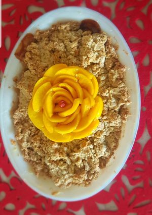 A picture of Peach Cobbler.