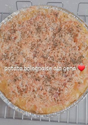 Foto resep Bake potatoes bolognaise
