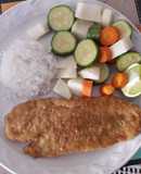 Filete de pescado empanizado