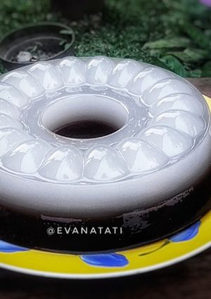 Foto resep Puding Kelapa Kopyor Kombinasi Puding Coklat Simpel Sederhana