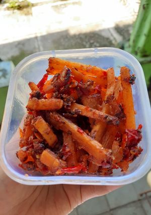 Foto resep Singkong Pedas Manis