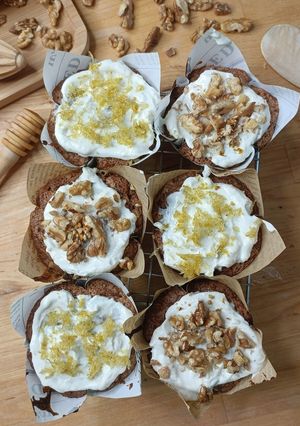 Une photo de 🥕 Muffin façon Carrot cake