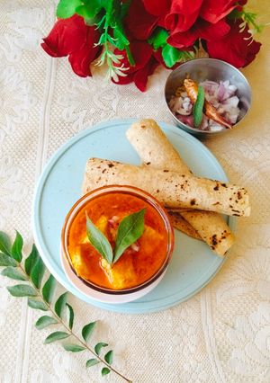 A picture of TOMATO Malai PANEER TIKKA Masala 😋 PANEER Malai (No onion garlic Recipe).