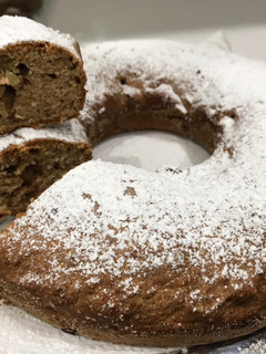 Una foto de Budín de banana saludable y light