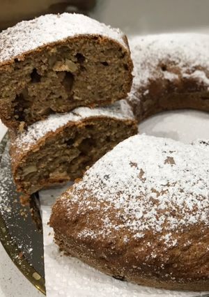 Una foto de Budín de banana saludable y light