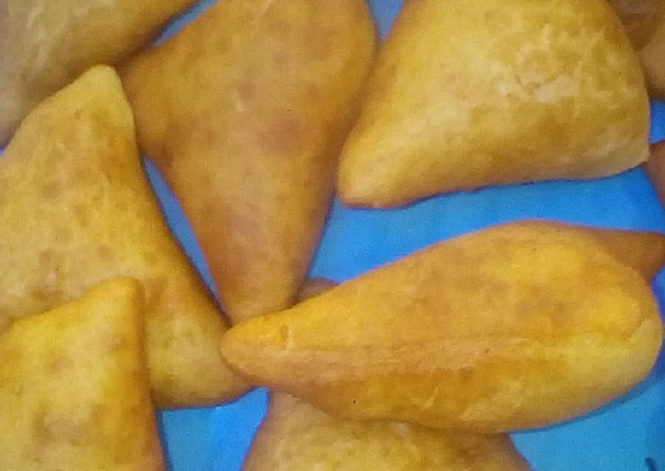 Lemon flavored mini mandazi