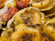 A picture of sausage dumplings