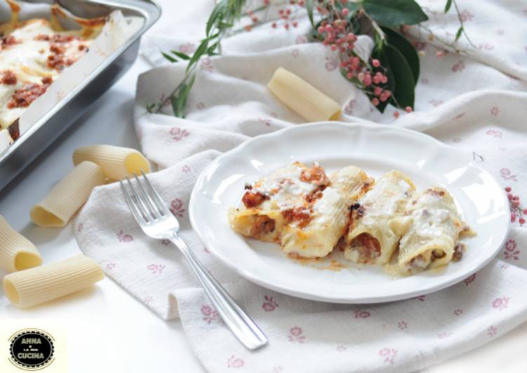 Paccheri al ragù bianco e rosso