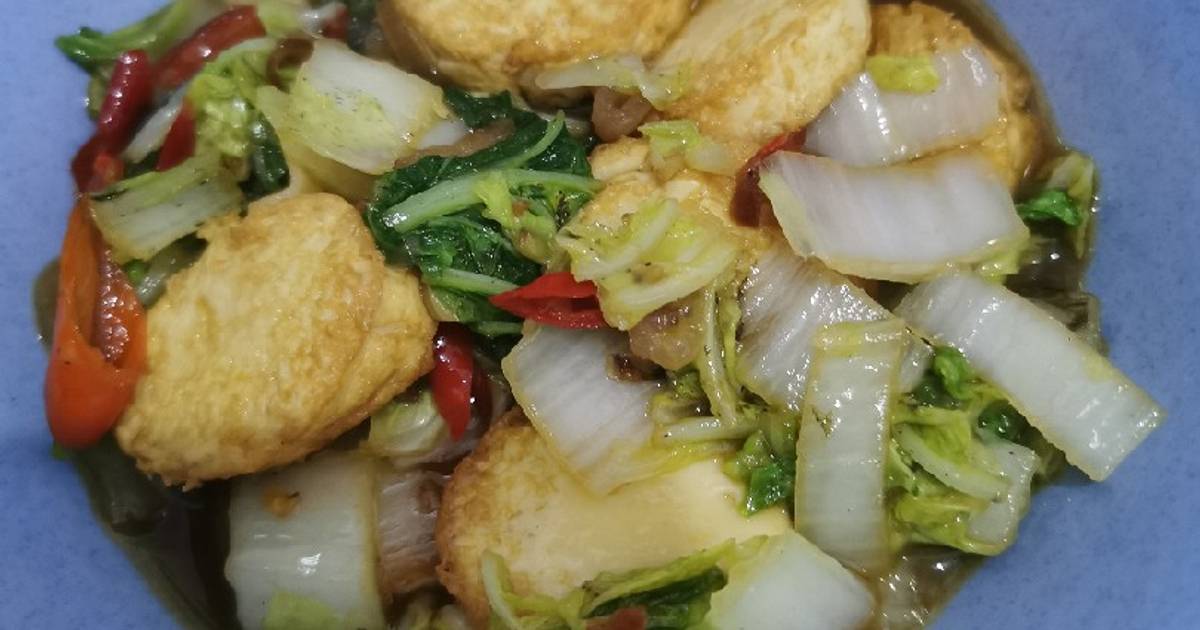 Resep Cah Tofu Sawi Putih Oleh Umma Dzikri Cookpad