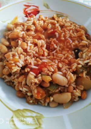 Mexikói rizses hús recept fotója