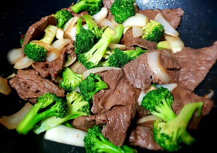 Recipe of Quick Beef Teriyaki &amp; Broccoli Stir Fry