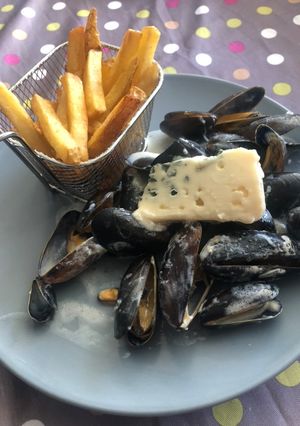 Une photo de Moules au roquefort facile et rapide