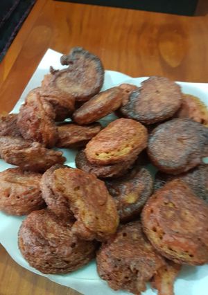 Una foto de Croquetas de remolacha y cábitos de acelga