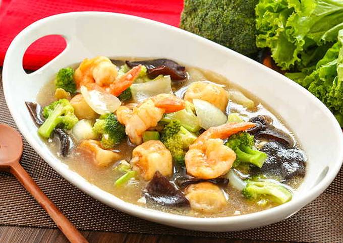 Resep Sapo Udang Brokoli Pedas