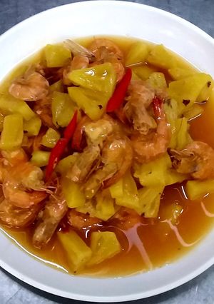 รูปของ กุ้งผัดสับปะรด