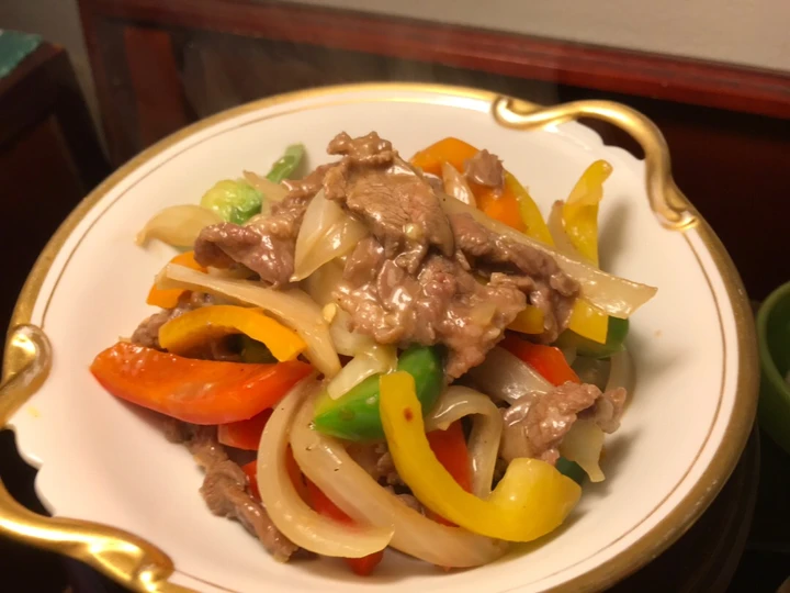 Easy Way Make Recipe Where Is the Beef? Here It Is! Stir Fried Beef and Bell Peppers that is Really Delicious, Addictive}