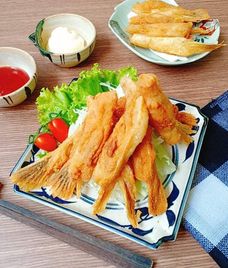 lườn cá hồi chiên giòn