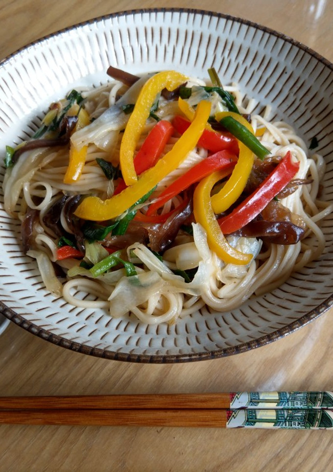 My鮮蔬拌麵-清冰箱便當菜 的食譜成品照片