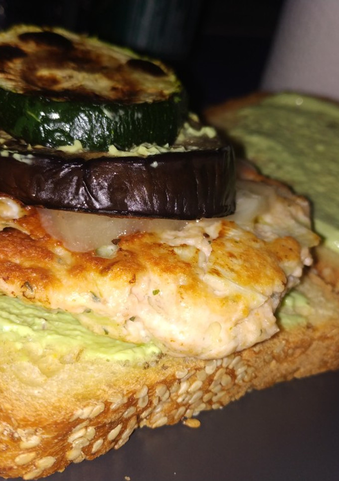 Una foto de Hamburguesas de salmón ahumado