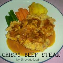 Crispy Beef Steak with Brown Sauce রেসিপির প্রধান ছবি