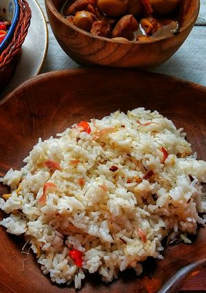Foto resep Nasi Liwet Kecombrang (rice cooker)