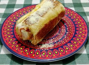 Una foto de Rollo de club sándwich
