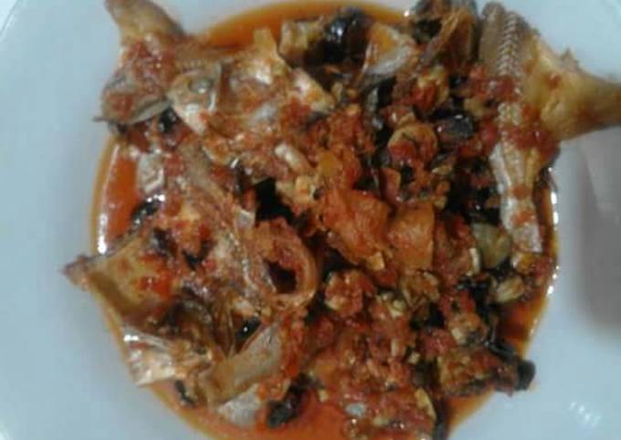 Sambal kabau+ikan asin Sederhana