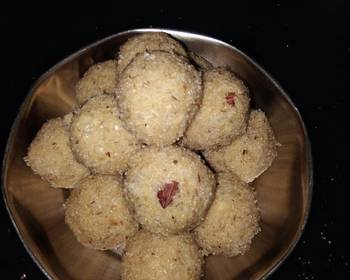 Easy Serving Recipe Rava coconut laddu Delicious Nutritious