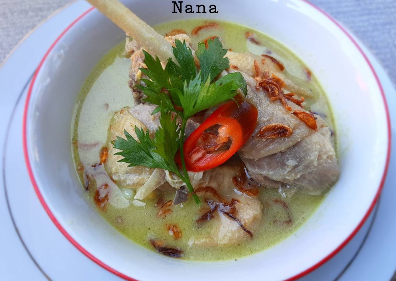 Opor ayam kampung