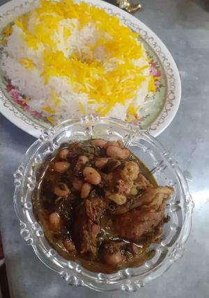 عکسی از دستور قورمه سبزی با سبزی خشک