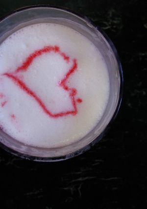 A picture of Roohafza Lassi.