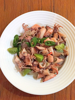 Foto resep Tumis Cumi Asin Cabe Ijo