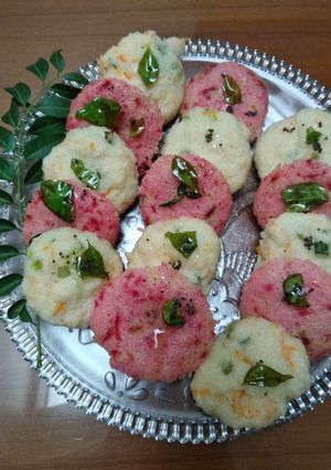 A picture of Mix vegetables sooji idli.