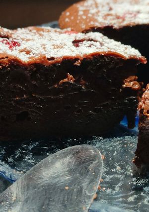 Une photo de Fondant au chocolat aux cerises 🍒