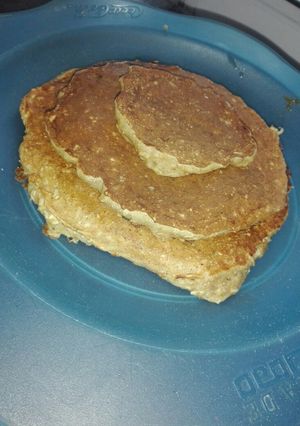 Una foto de Pancakes de banana y avena súper esponjosos y light!