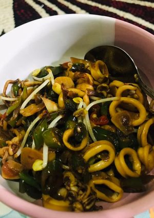 Foto resep Cumi Cabai ijo ale - bumbu iris simpel