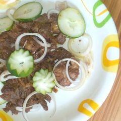 A picture of Suya meat.