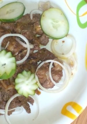 A picture of Suya meat.