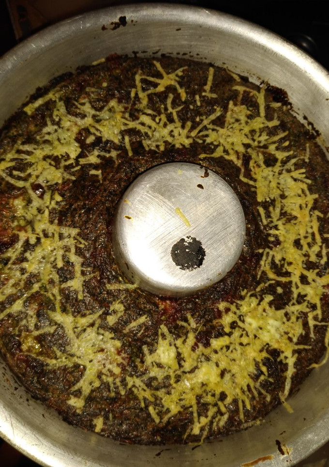 Una foto de Budín de espinaca sin harina