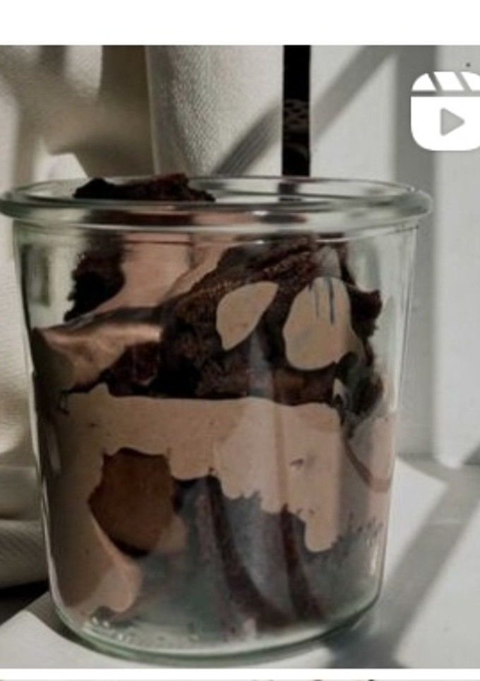 Una foto de Fudge de chocolate con proteína