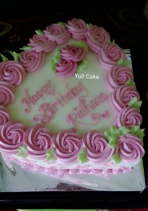 Foto resep Birthday Cake bentuk ❤Love
