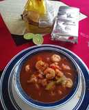 Caldo de camarones a la diabla🍤