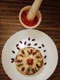 Rajma Pizza with Garlic Sauce